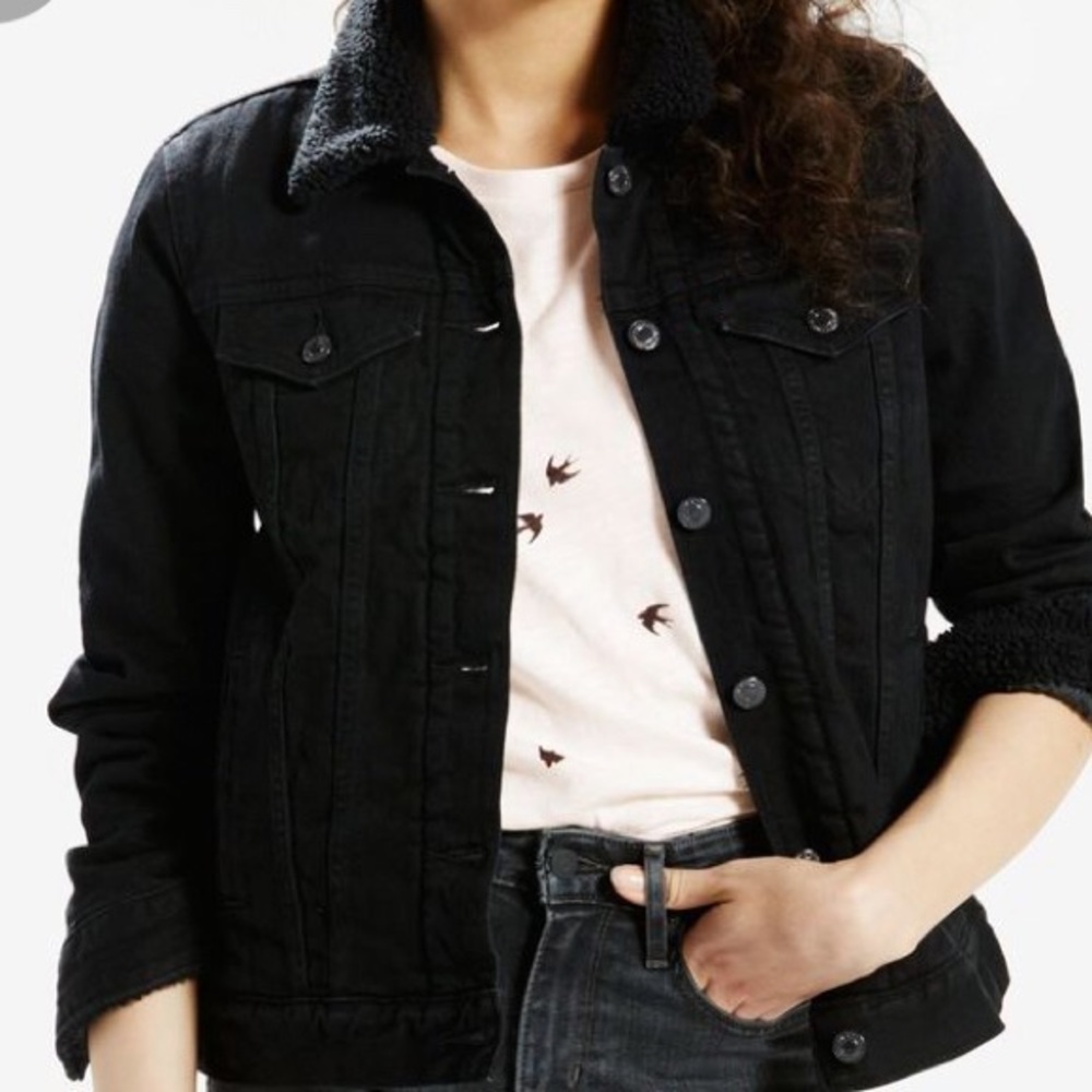 Sherpa-lined Denim Jacket